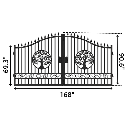 14' Iron Gate with Wider goalposts - No metal ball