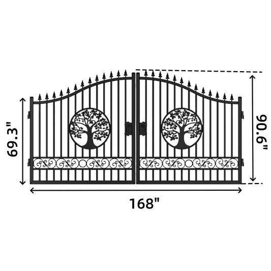 14' Iron Gate with Wider goalposts - No metal ball
