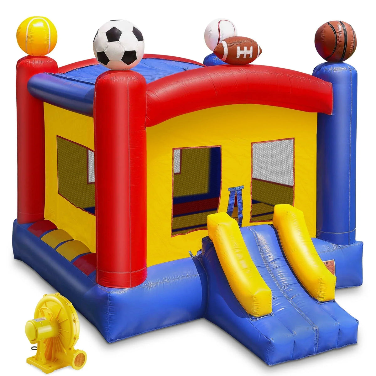 17'x13' Commercial Inflatable Sports Bounce House w/ Blower by Cloud 9 - Backyard Provider