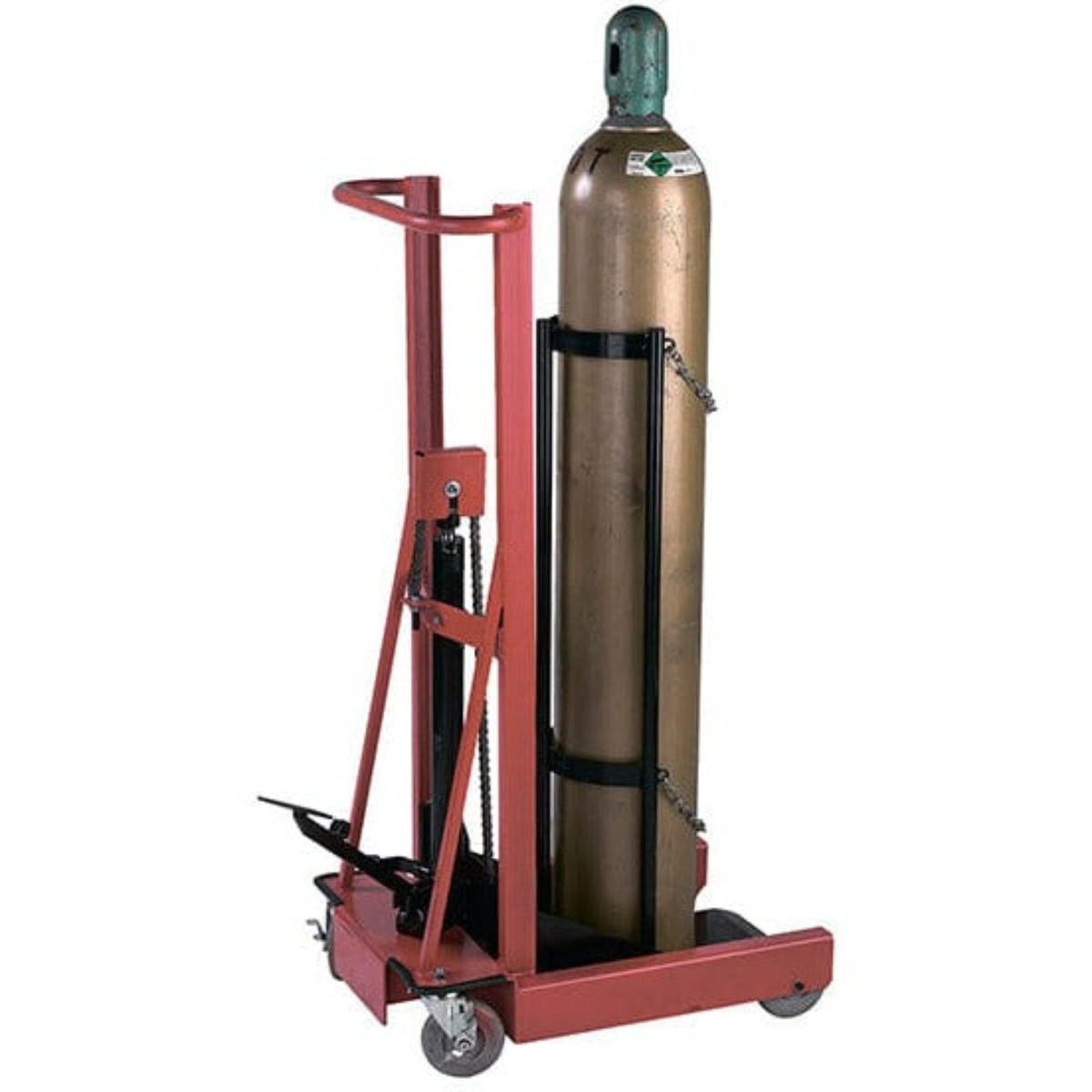 Wesco Industrial Products 300 lb. 4 Wheel Hydraulic Cylinder Pedalift with 12" x 20" Platform and 40" Lift Height 260161 - Backyard Provider