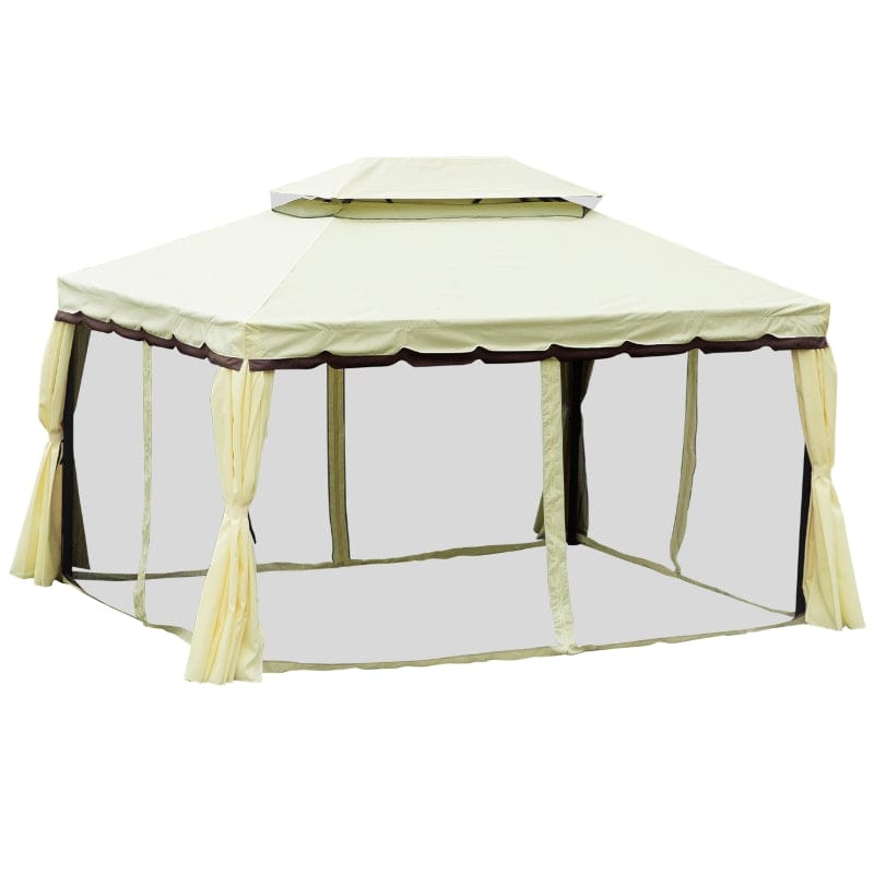 Outsunny 10’ x 13’ Metal Frame Outdoor Patio Gazebo - 84C-144