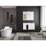 Lucena Bath Décor Cristal 32 Bathroom Vanity in White, Black, Grey, White and Black, White and Grey or Black and Grey - Backyard Provider