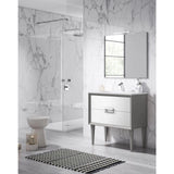 Lucena Bath 32 Décor Tirador  Freestanding Vanity in White, Black, Gray or White and Silver. - Backyard Provider