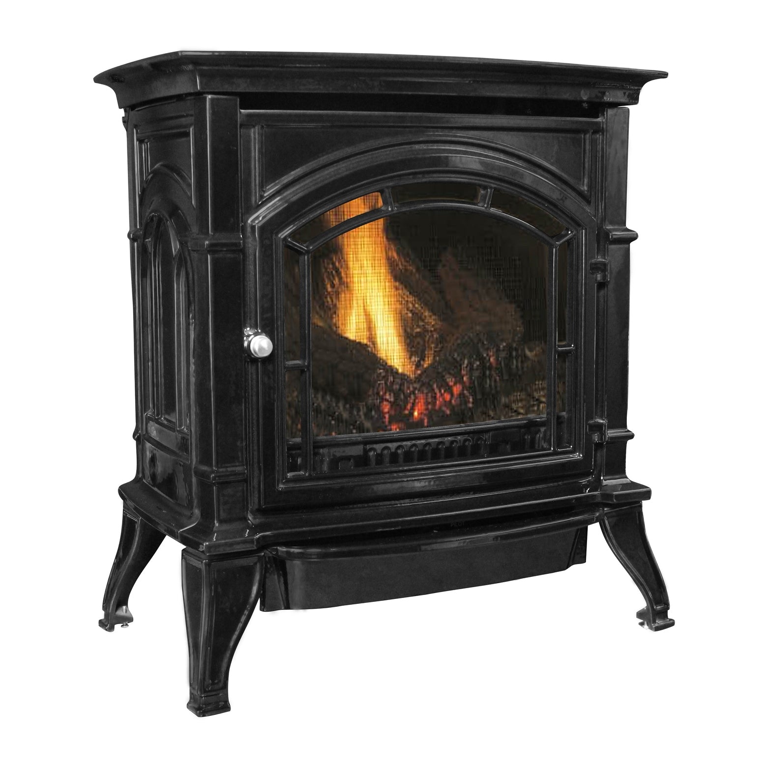 Ashley Hearth AGC500VFLP Cast Iron LP Gas Stove Vent Free 1,500 sq. ft. 32,000 BTU Black New