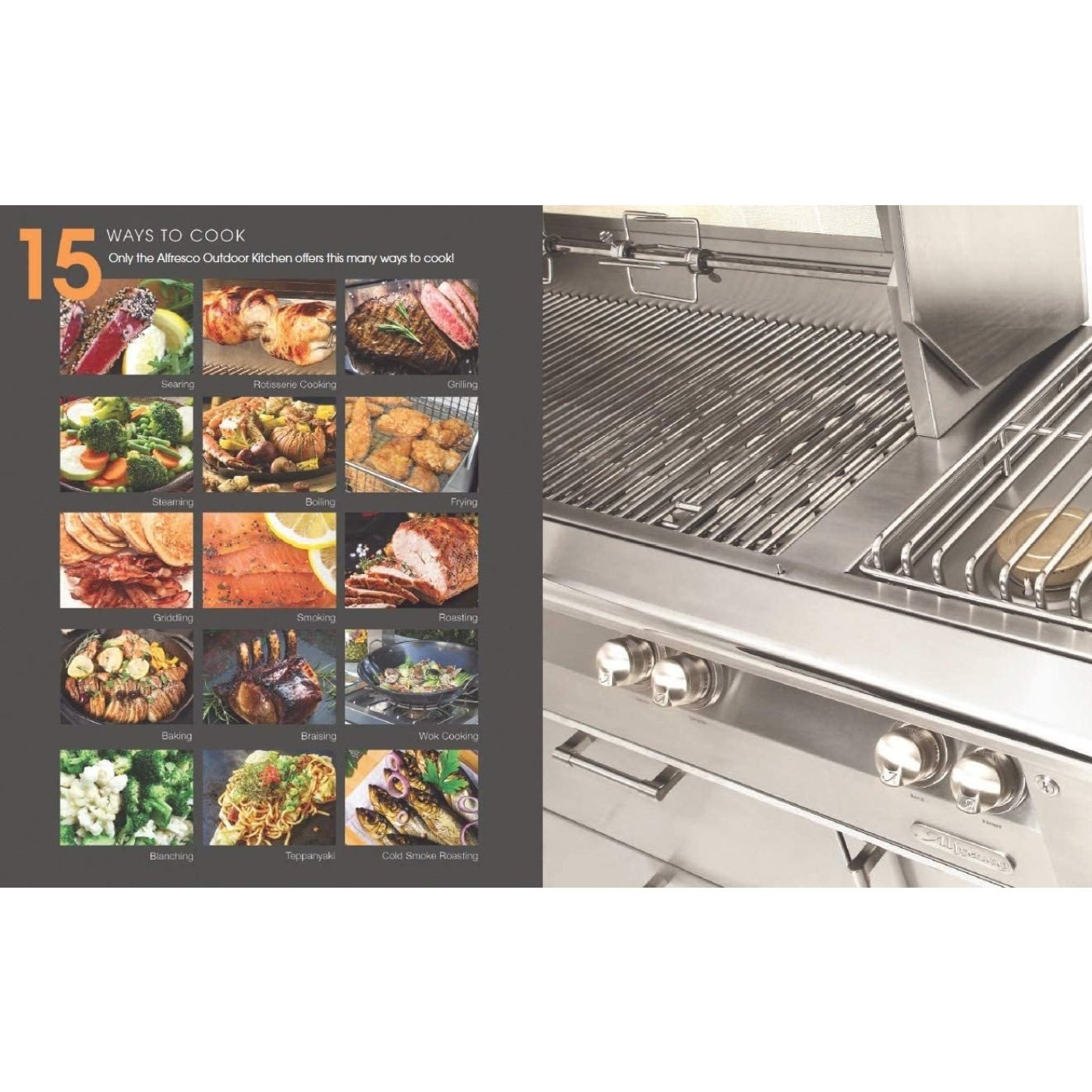 Alfresco 56" All Grill on Refrigerated Base - Alxe-56bfgr-Lp