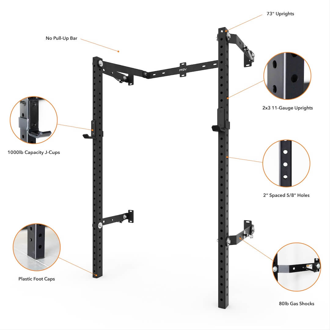 Profile® ONE Folding Squat Rack no bar