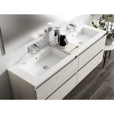 Lucena Bath 80 Décor Tirador Floating Double Vanities in White / Black / Grey / Silver - Backyard Provider