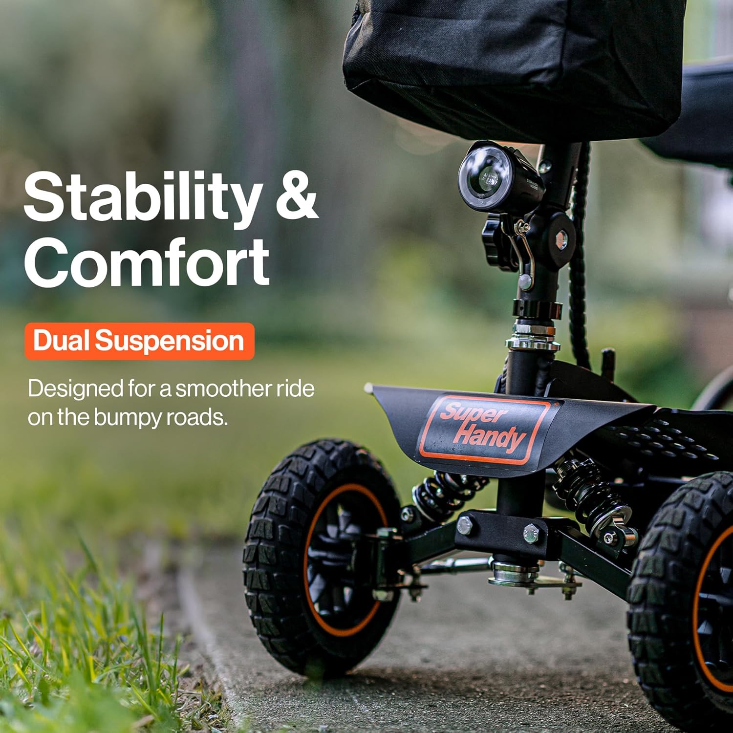 Super Handy GUT161 Electric Mobility Scooter Pro All Terrain 48V 2Ah 500W 6.25 MPH Max Speed 12.5 Mile Range New