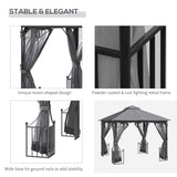 Outsunny 10' x 10' Outdoor Gazebo Canopy - 84C-005V01CG