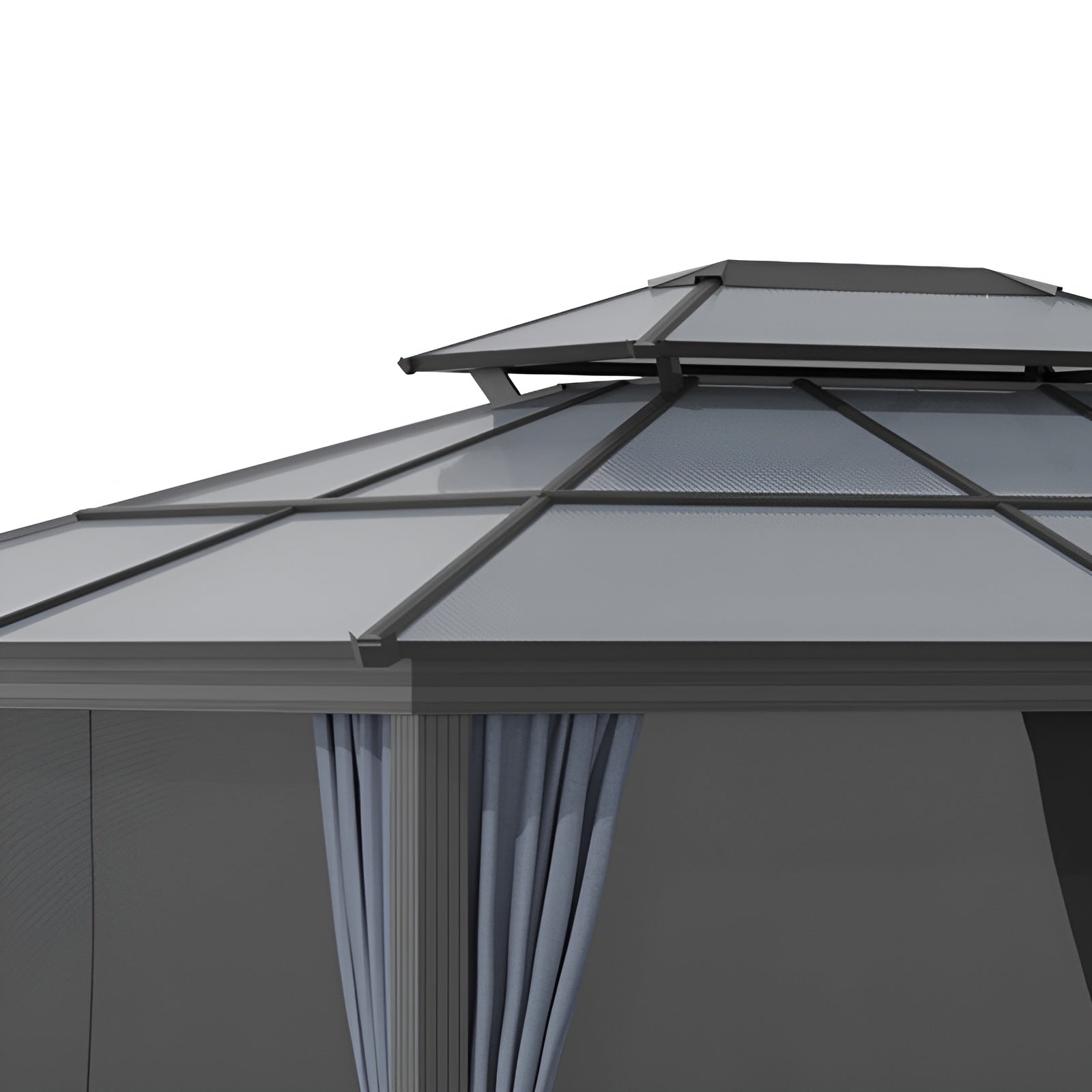 Outsunny 10x12 Hardtop Gazebo - 84C-215V01BK