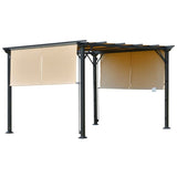 Outsunny 12' x 10' x 7' Outdoor Patio Gazebo Pergola - 84C-242V01