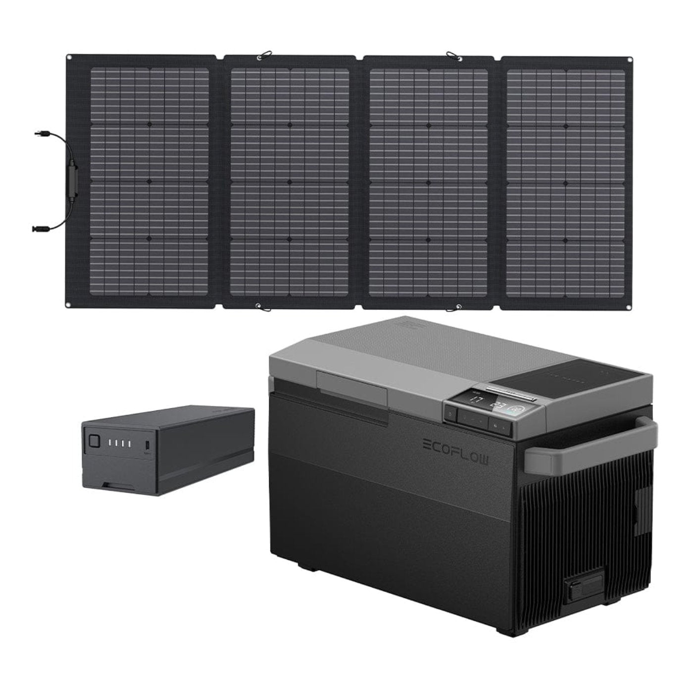 EcoFlow GLACIER + GLACIER Plug-in Battery + 220W Portable Solar Panel