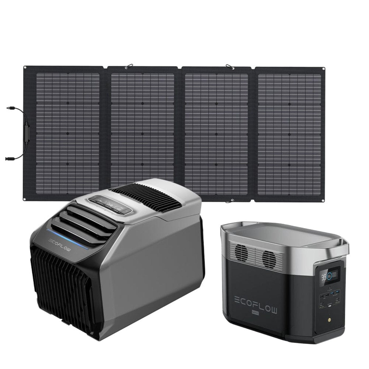 EcoFlow WAVE 2 Portable AC + DELTA Max 1600 + 220W Portable Solar Panel