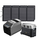 EcoFlow WAVE 2 Portable AC + DELTA Pro + 220W Portable Solar Panel