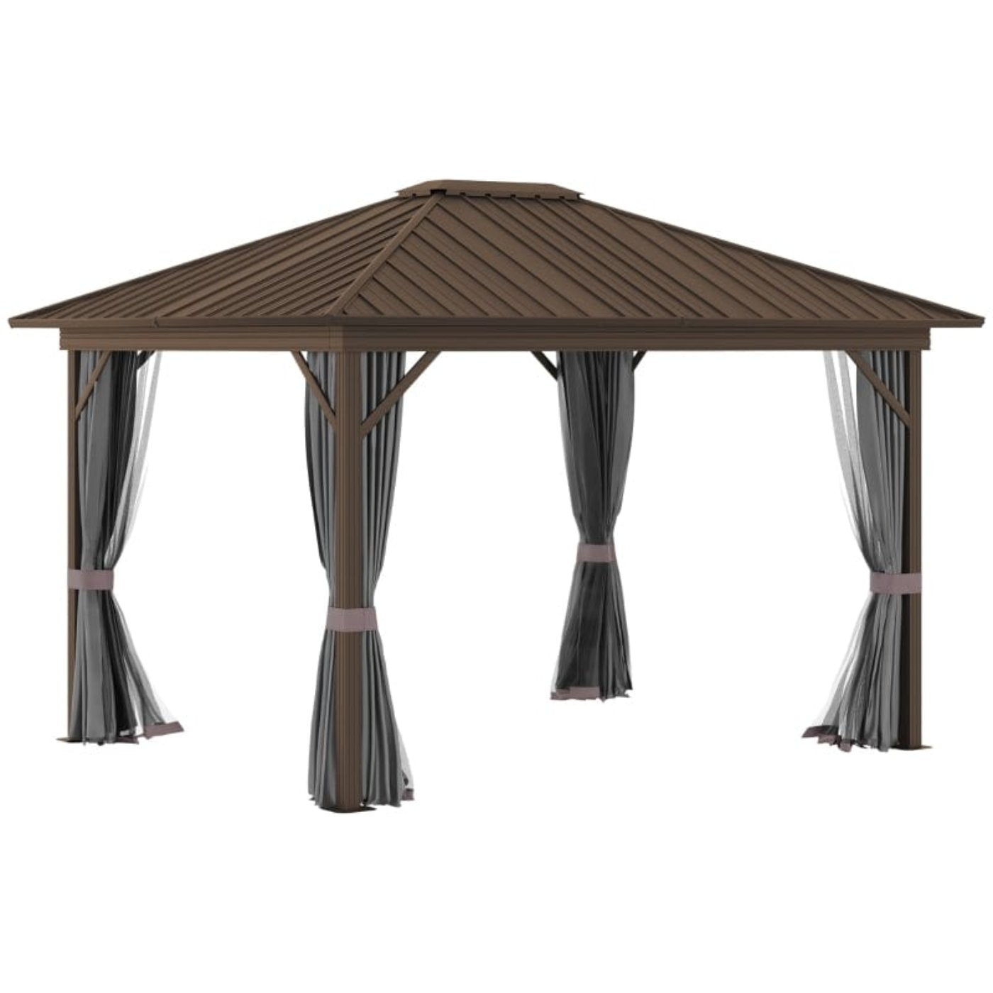 Outsunny 10x12 Hardtop Gazebo with Aluminum - 84C-095CG