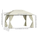 Outsunny 13' x 10' Patio Gazebo Outdoor Canopy Shelter - 84C-326CW