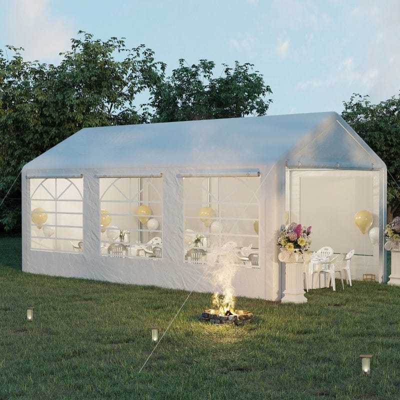 Outsunny 10' x 20' Party Tent, Gazebo Canopy with 4 Removable Side Walls - 84C-206