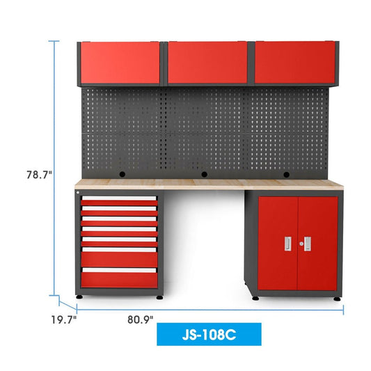 Heavy Duty Ready-to-assemble Steel Garage Storage System 108C