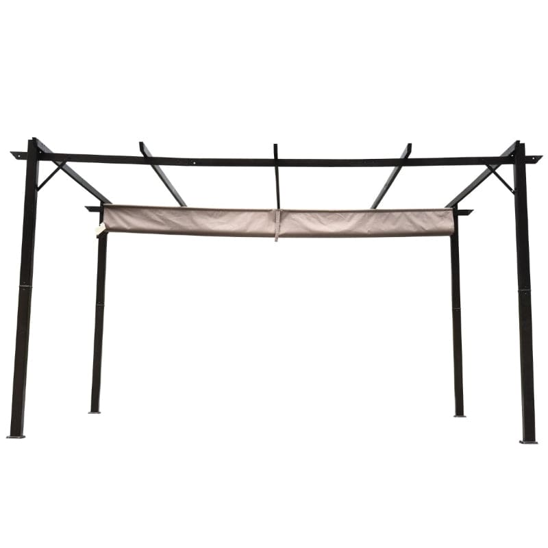 Outsunny 10' x 13' Steel Outdoor Pergola Gazebo - 84C-055BN