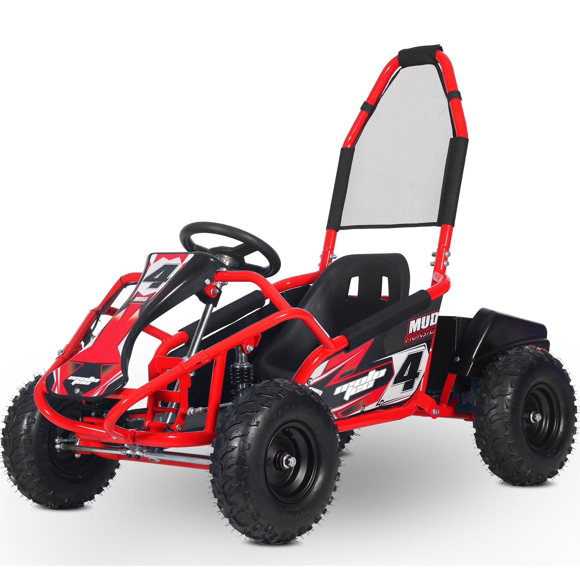 MotoTec Mud Monster 48V/12Ah 1000W Full Suspension Electric Go Kart MT-GK-Mud-1000w