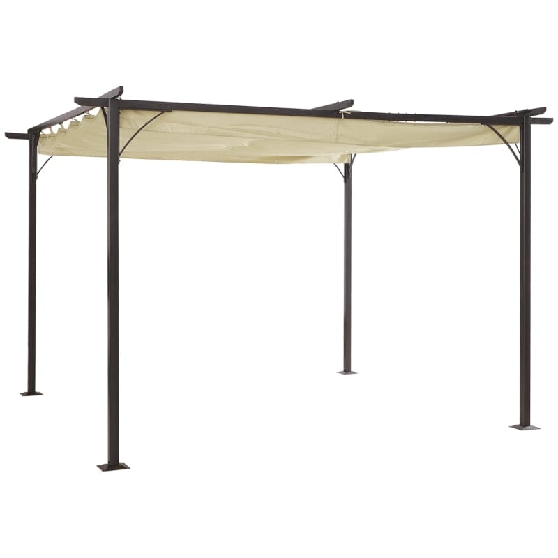 Outsunny 11.5' x 11.5' Retractable Canopy - 84C-092