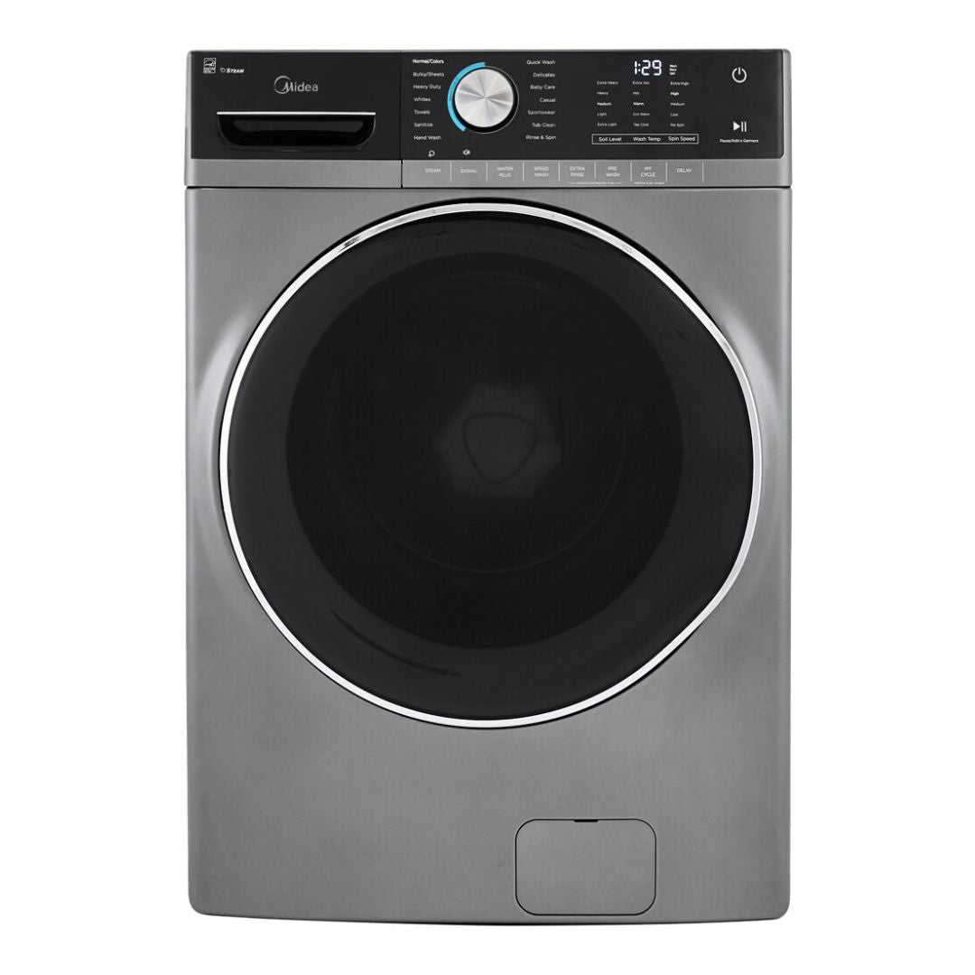 Midea 5.2 Cu. Ft. Front Load Washer With Color Options - MLH52S7AGS