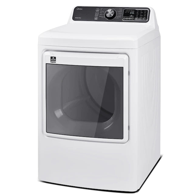 Midea 27 in. 7.5 Cu. Ft. Front Load Electric Dryer in White - MLE45N3BWW