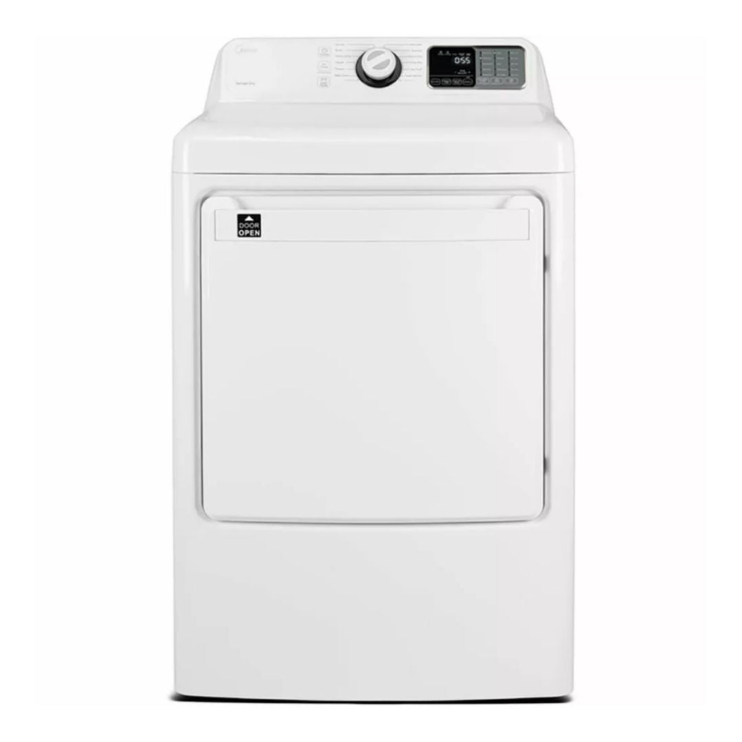 Midea 7.5 Cu. Ft. Front Load Gas Dryer in White - MLG45N1BWW