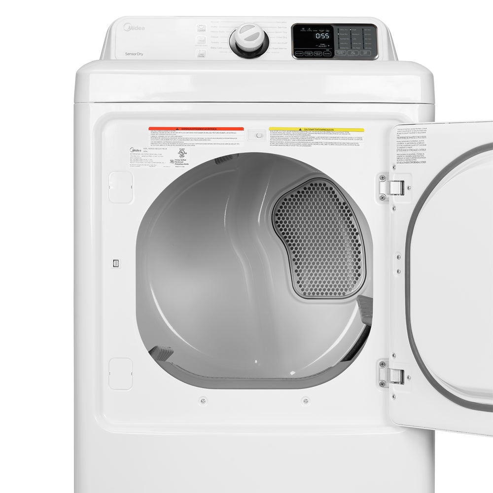 Midea 7.5 cu. ft. Front Load Electric Dryer in White - MLE45N1BWW