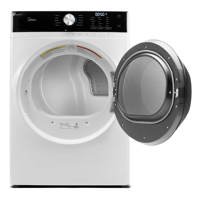 Midea 8.0-Cu. Ft. Front Load Electric Dryer in White - MLE45N1AWW