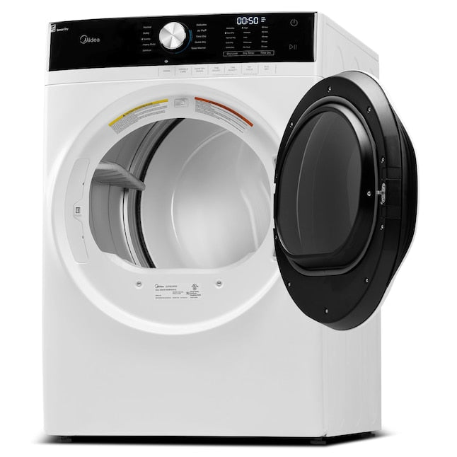 Midea 8.0-Cu. Ft. Front Load Electric Dryer in White - MLE45N1AWW