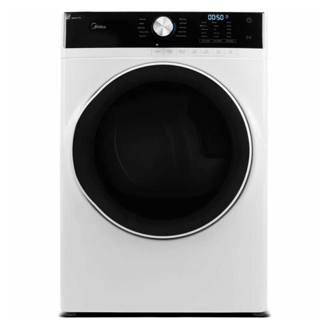 Midea 8.0-Cu. Ft. Front Load Electric Dryer in White - MLE45N1AWW