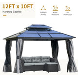 Outsunny 10x12 Hardtop Gazebo - 84C-215V01