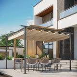 Outsunny 11.5' x 11.5' Retractable Canopy - 84C-092