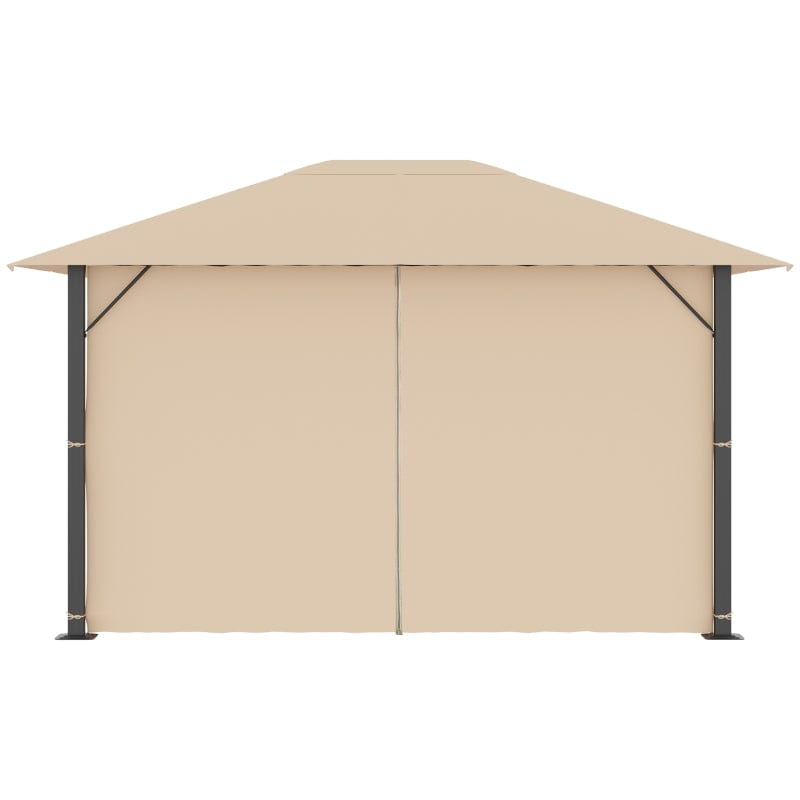 Outsunny 10' x 13' Patio Gazebo Aluminum Frame - 84C-322V01BN