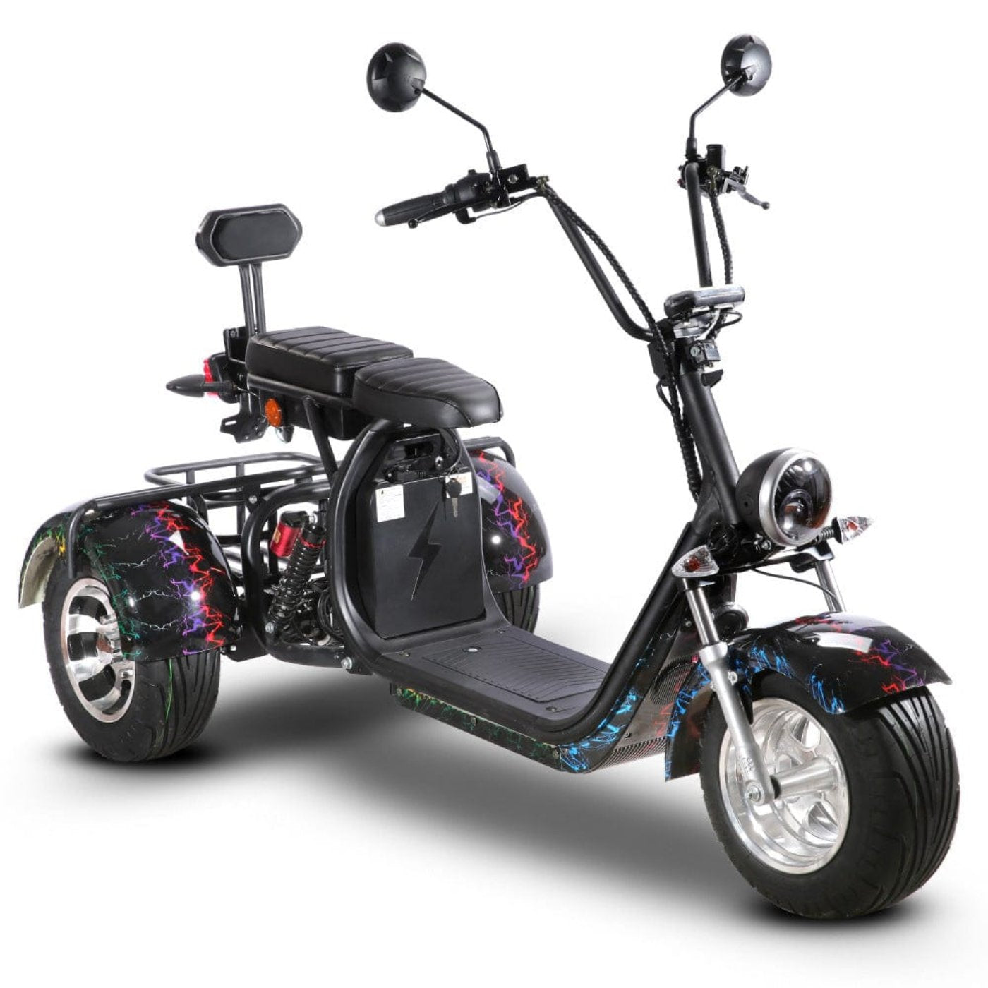 SoverSky T7.1 60V 2000W Fat Tire Electric Trike Scooter - SOV-T71-20AH-RED