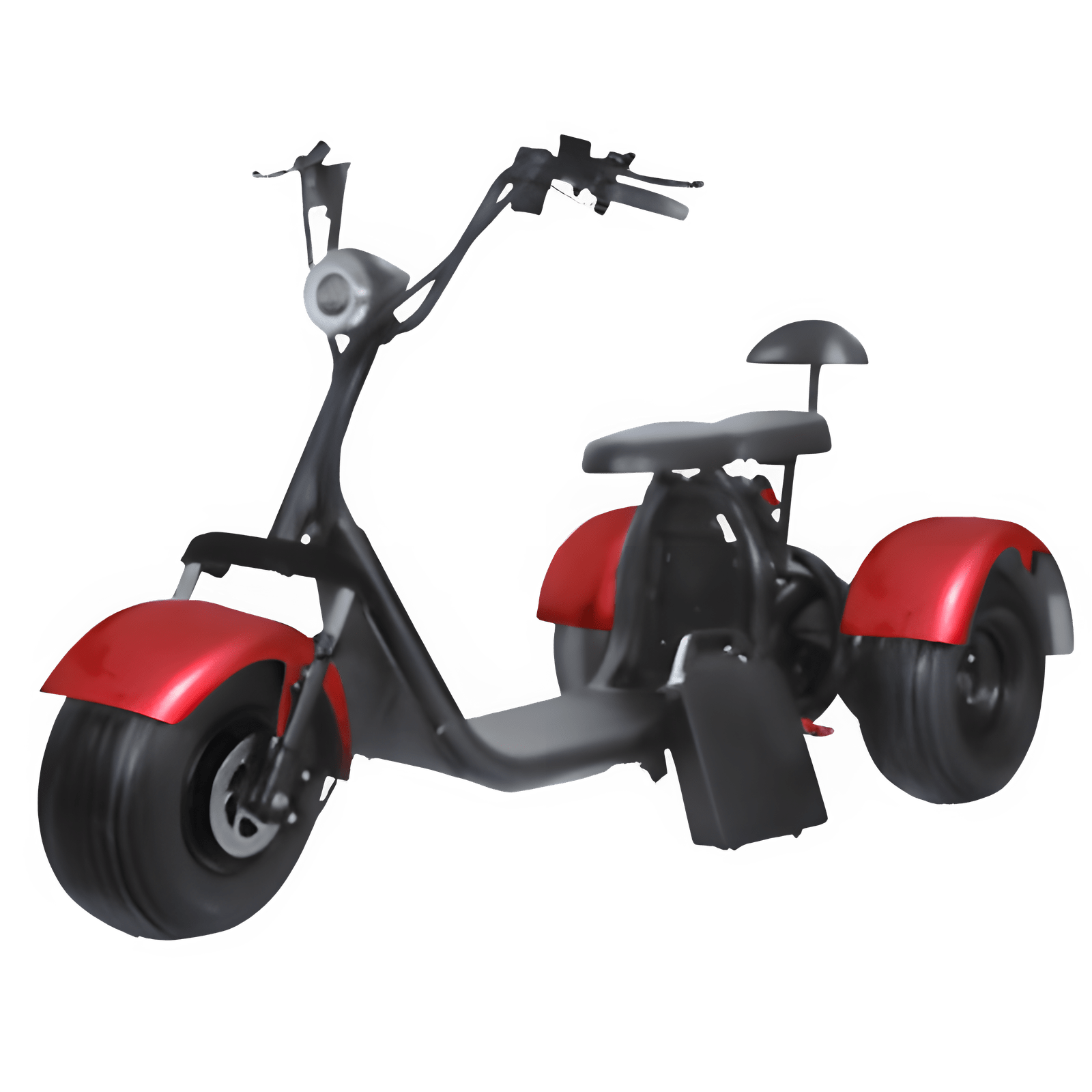 SoverSky T7.0 60V 2000W Fat Tire Electric Trike Scooter - SOV-T70-RED