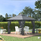 Outsunny 10' x 10' Outdoor Gazebo Canopy - 84C-005V01CG