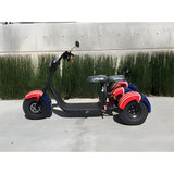 SoverSky T7.0 60V 2000W Fat Tire Electric Trike Scooter - SOV-T70-RED