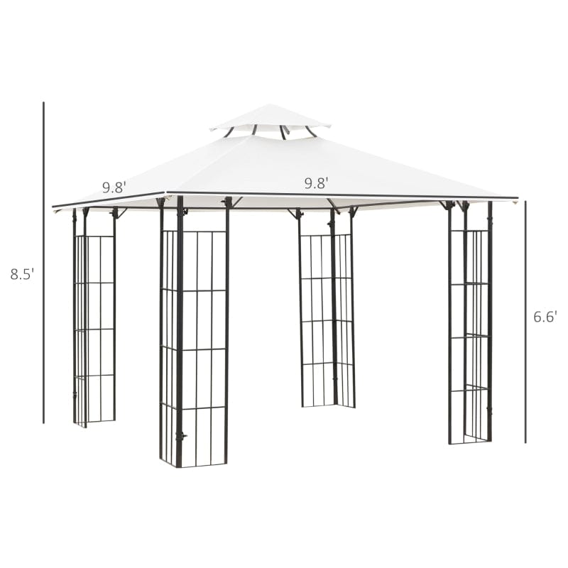 Outsunny 10' x 10' Outdoor Patio Gazebo Canopy - 84C-148