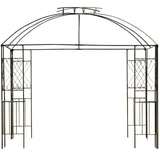 Outsunny 10' x 10' Outdoor Patio Gazebo Canopy with Double Tier Roof - 84C-192BN