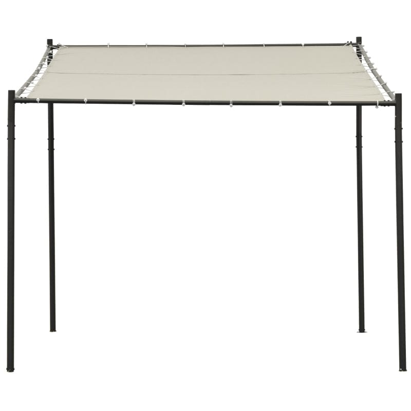 Outsunny 10' x 9.5' x 9.5' Outdoor Wall Patio Gazebo Canopy - 84C-187BG