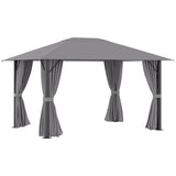 Outsunny 10' x 13' Patio Gazebo Aluminum Frame - 84C-322V01GY