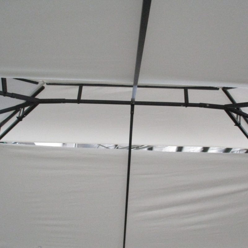 Outsunny 13' x 10' Patio Gazebo Outdoor Canopy Shelter w/ Double Vented Roof - 84C-290CW