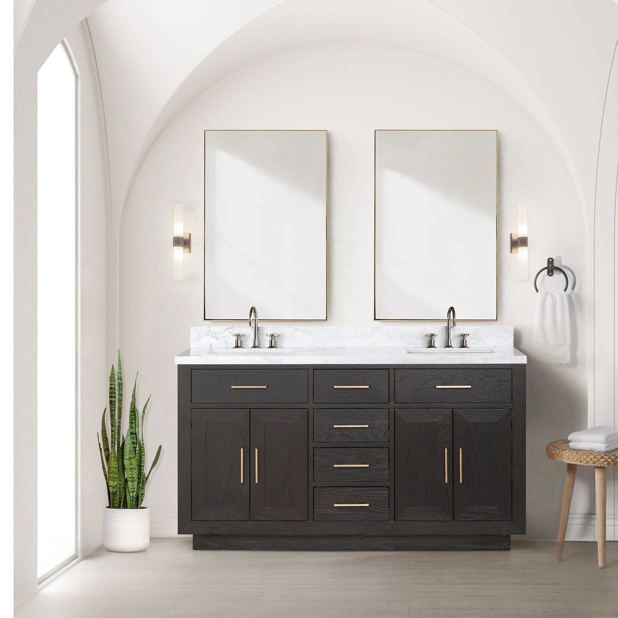 Abbey 60 x 22 Double Bath Vanity - Backyard Provider