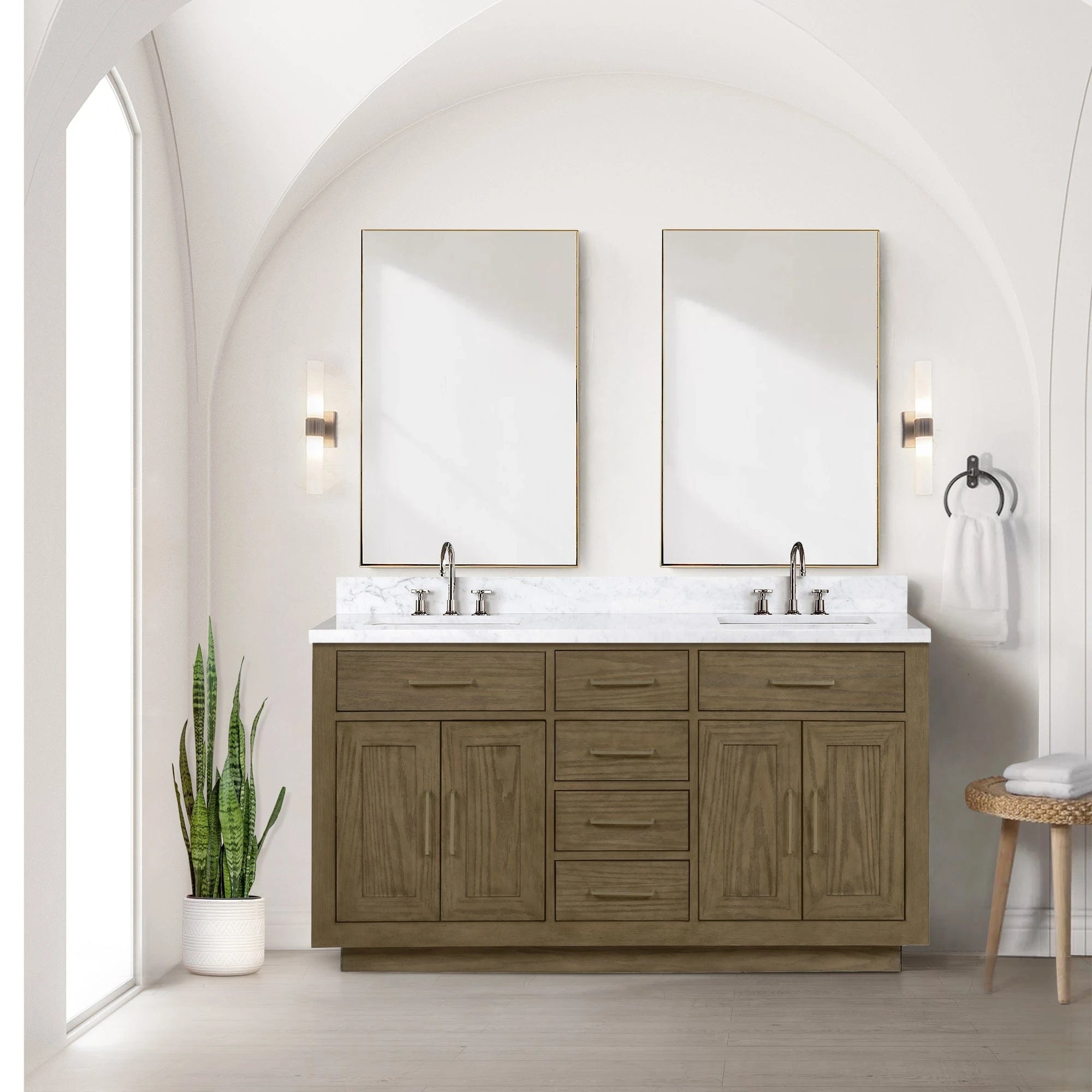 Abbey 60 x 22 Double Bath Vanity - Backyard Provider