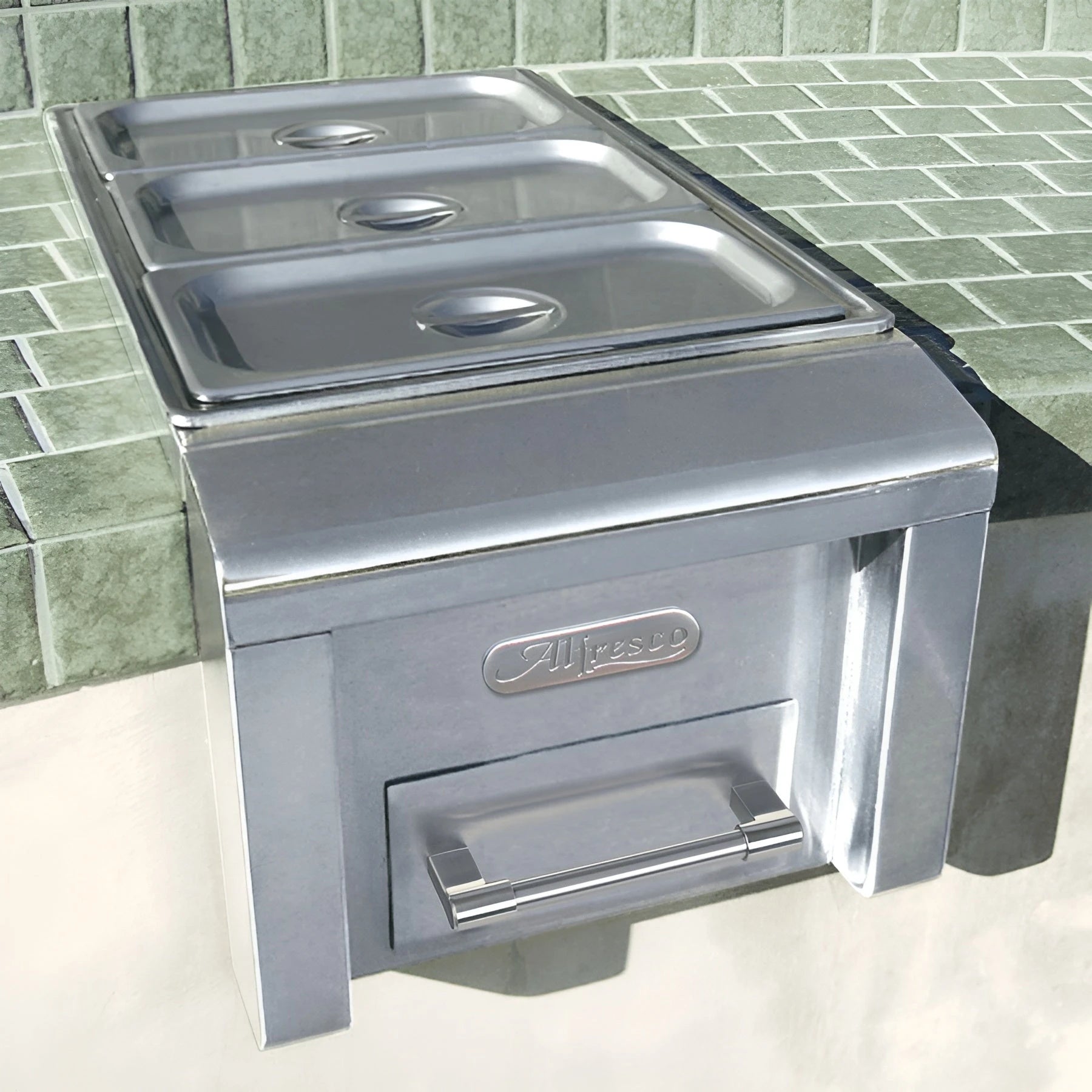 Alfresco 14 Inch Built-In Steam Table Food Warmer - Axefw