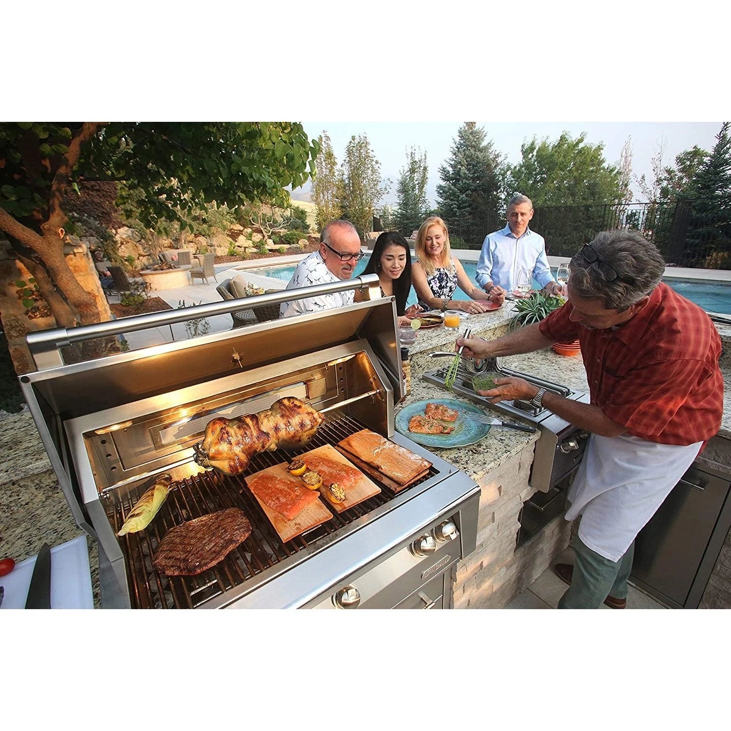 Alfresco 42-Inch Grill on Refrigerated Base - Alxe-42rfg-Lp