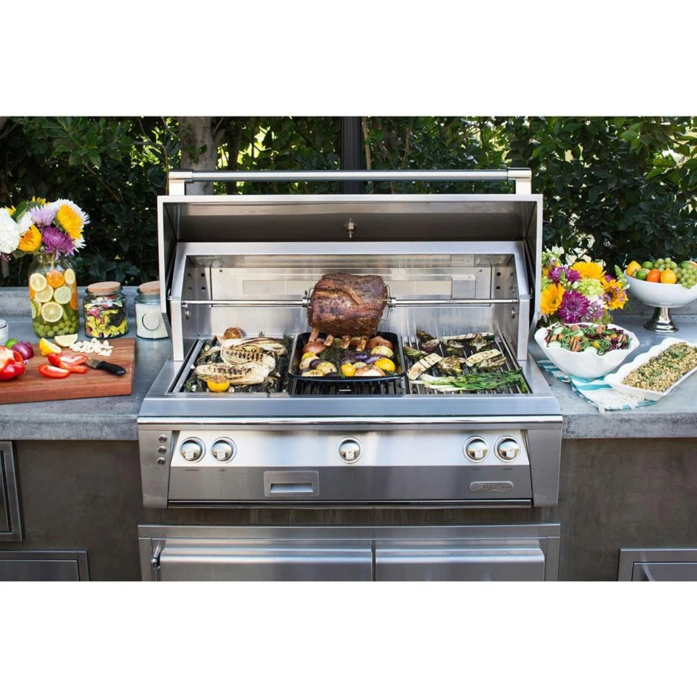 Alfresco 42 Stainless Steel Bulit-In Barbecue Grill - ALXE-42-LP