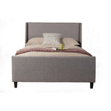 Alpine Amber California King Upholstered Bed, Grey Linen - 1094CK